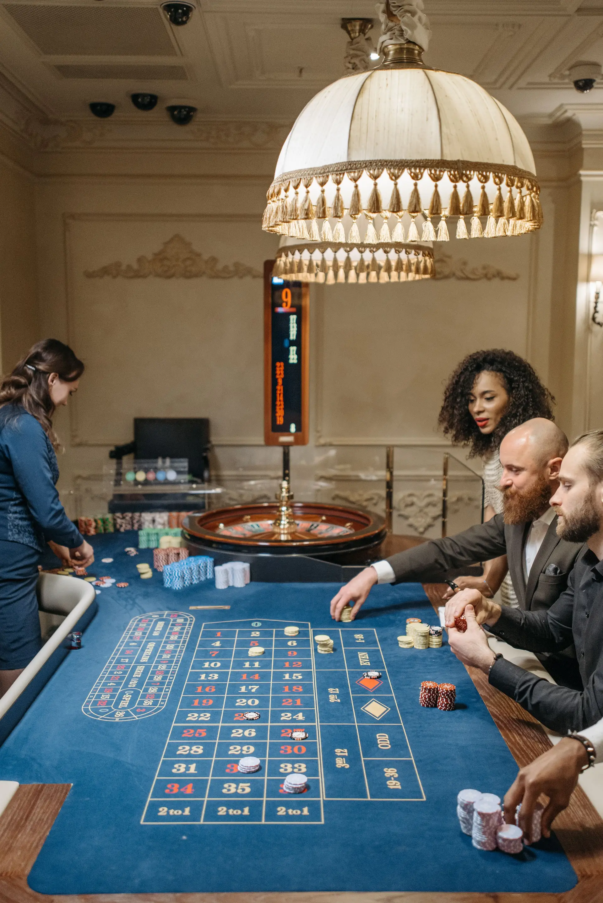Intérieur architectural du casino